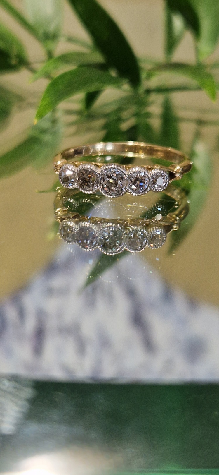 AVT8405 Graduated 5 stone diamond ring - Cobwebs