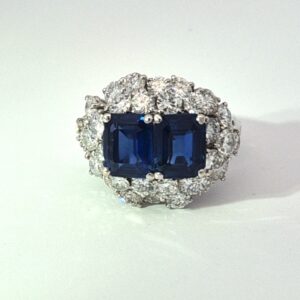 AMS8883 Sapphire and diamond ring by Mauboussin