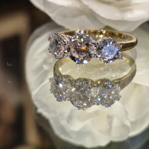 AVT8952 1.91ct diamond three stone ring