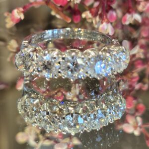 AVT9010 1.96ct diamond 5 stone ring, platinum