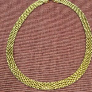 AMS9050 18ct gold mesh collar by Tiffany & Co. 88.6gms