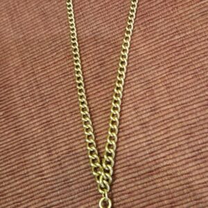 AVT9023 9ct gold double Albert, 23.5". 44.6gms