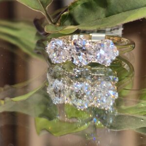 AVT9059 diamond three stone 1.36cts